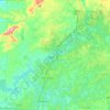 Cherokee County topographic map, elevation, terrain