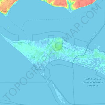 Очаківська міська громада topographic map, elevation, terrain