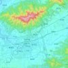 Jindong District topographic map, elevation, terrain