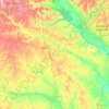 Burke County topographic map, elevation, terrain