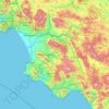 Salerno topographic map, elevation, terrain