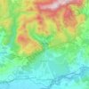 Campagna topographic map, elevation, terrain