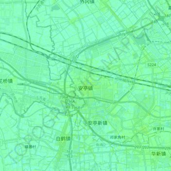 安亭镇 topographic map, elevation, terrain