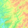 Cherokee County topographic map, elevation, terrain