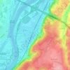 Wandre topographic map, elevation, terrain