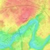 Vernier topographic map, elevation, terrain