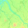 Demarcação topographic map, elevation, terrain