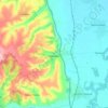 Krnjevo topographic map, elevation, terrain
