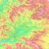 El Bierzo topographic map, elevation, terrain