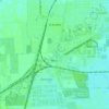 Las Achiras topographic map, elevation, terrain