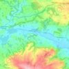 Lindridge topographic map, elevation, terrain