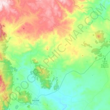 Cootralantra topographic map, elevation, terrain