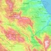 Fiume Aterno-Pescara topographic map, elevation, terrain