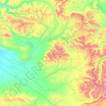 Кокоринское сельское поселение topographic map, elevation, terrain