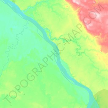 Верхнеимбатский сельсовет topographic map, elevation, terrain