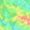 Bandipur topographic map, elevation, terrain