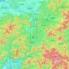 Jinyun County topographic map, elevation, terrain