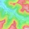 Laufen an der Eyach topographic map, elevation, terrain