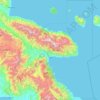 Morobe topographic map, elevation, terrain