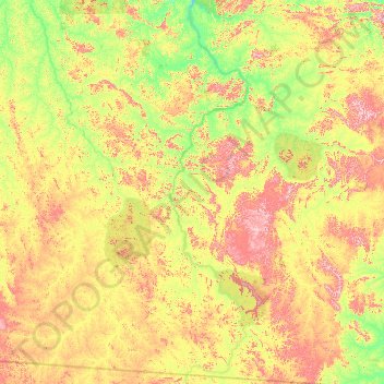 São Félix do Xingu topographic map, elevation, terrain