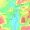 Aluminé topographic map, elevation, terrain