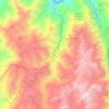 rio blanco (aconcagua) topographic map, elevation, terrain