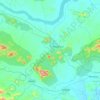 Dhenkanal Sadar topographic map, elevation, terrain