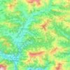 Gorkha topographic map, elevation, terrain