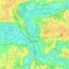Louhans topographic map, elevation, terrain