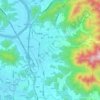 Yuga-eup topographic map, elevation, terrain