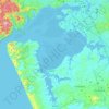 Manukau Harbour topographic map, elevation, terrain