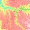 Nova Ponte topographic map, elevation, terrain