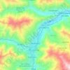 Huánuco topographic map, elevation, terrain