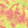 Кировский район topographic map, elevation, terrain