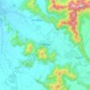 Pichidegua topographic map, elevation, terrain