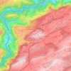 Saignelégier topographic map, elevation, terrain