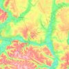 Лискинский район topographic map, elevation, terrain