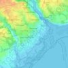 Lymington and Pennington topographic map, elevation, terrain