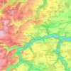 Horb am Neckar topographic map, elevation, terrain