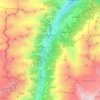 St. Niklaus topographic map, elevation, terrain