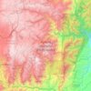 Parque Nacional Llanganates topographic map, elevation, terrain
