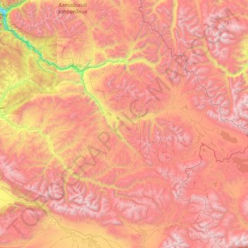 Саратанское сельское поселение topographic map, elevation, terrain