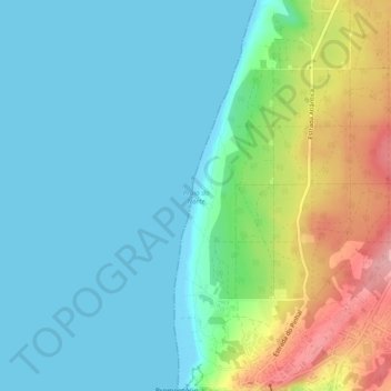 Praia do Norte topographic map, elevation, terrain