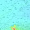 小清河 topographic map, elevation, terrain