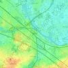 Melle topographic map, elevation, terrain