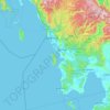 Koh Kong topographic map, elevation, terrain