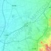 Douliu City topographic map, elevation, terrain