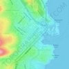 Hobart topographic map, elevation, terrain