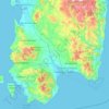 Sud Sardegna topographic map, elevation, terrain
