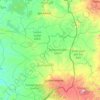 Srepok River topographic map, elevation, terrain